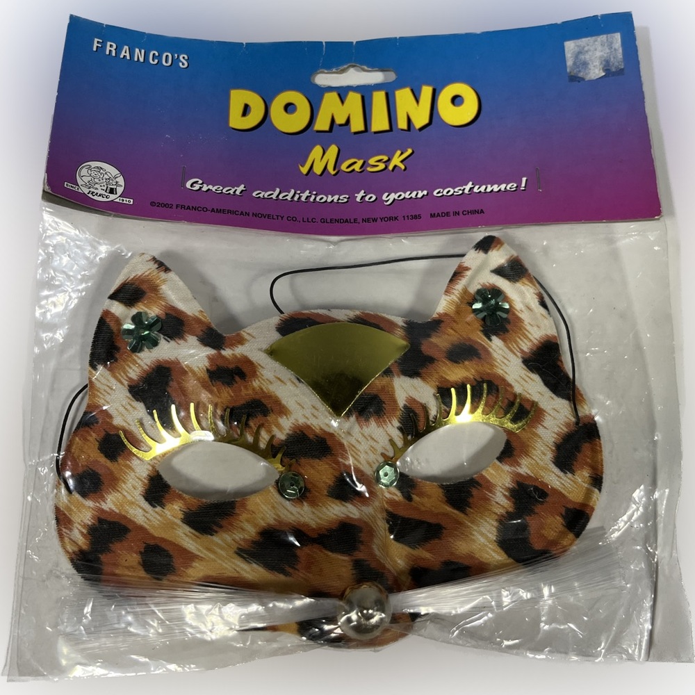Animal Print Eye Mask Masquerade Leopard Cat Costume